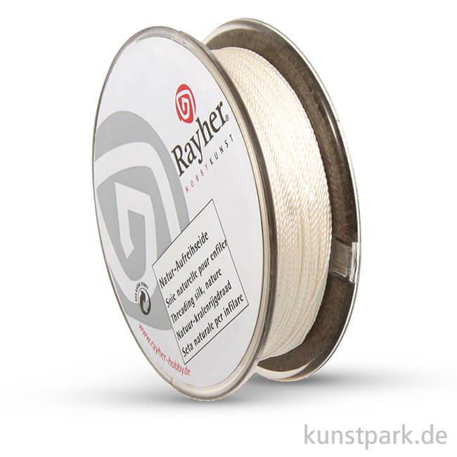 Artikelbild 1 des Artikels “Natur-Aufreihseide 0,33 mm, 25 m Spule Weiß“