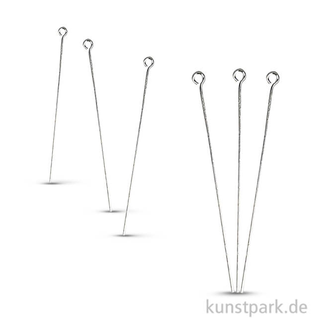 Artikelbild 1 des Artikels “Nietstifte mit Öse versilbert, Länge 50 mm, 30 Stück “