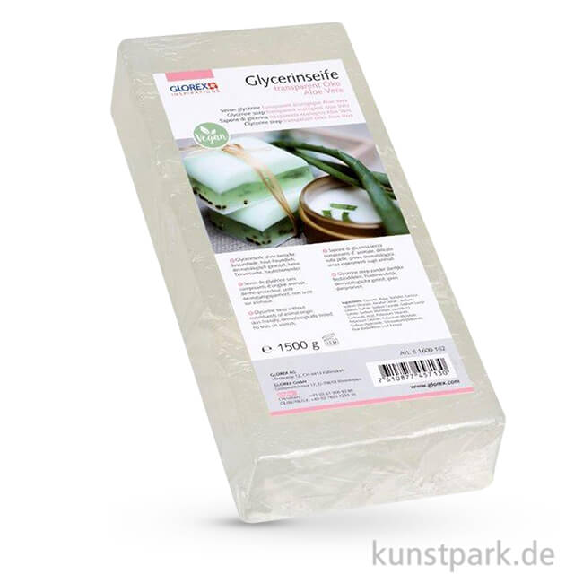 Artikelbild 1 des Artikels “Aloe Vera - Öko Glycerin-Seife - transparent 1500 g“