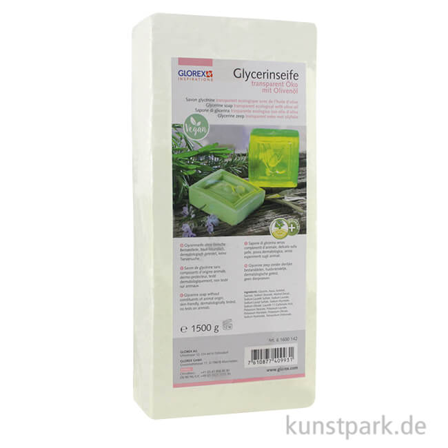 Artikelbild 1 des Artikels “Olivenöl - Öko Glycerin-Seife - transparent 1500 g“
