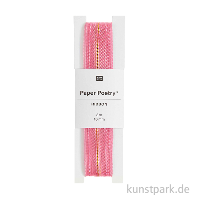 Artikelbild 1 des Artikels “Organzaband - Pink Gold, 16 mm x 3 Meter “