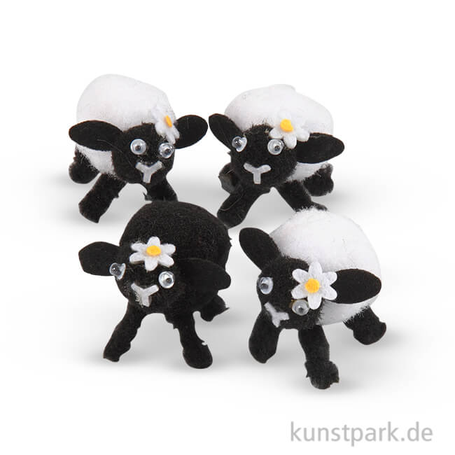 Artikelbild 1 des Artikels “Osterlämmer - Weiß-Schwarz, 4 Stück “