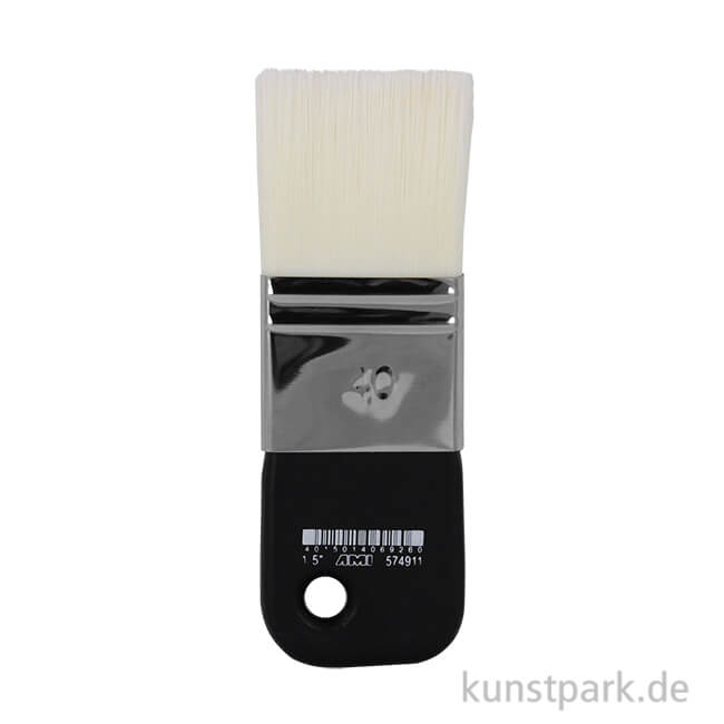 Artikelbild 1 des Artikels “Paddle Firnispinsel flach, weißes Synthetikhaar 3,8 cm“