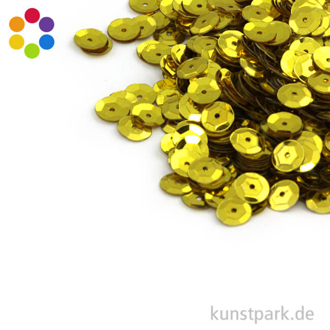 Artikelbild 1 des Artikels “Pailletten Gewölbt - 6 mm - 6 g Dose “