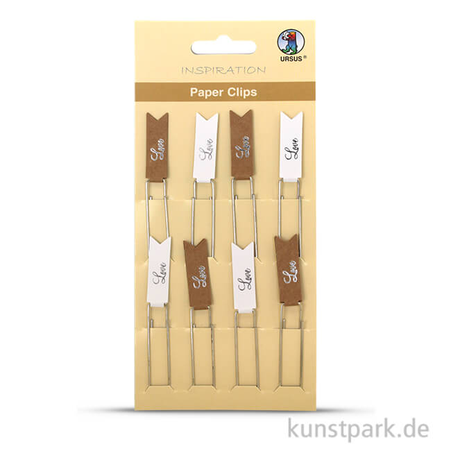 Artikelbild 1 des Artikels “Paper Clips - Love, 8 Stück sortiert Silber“