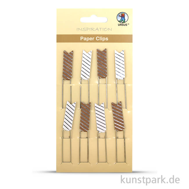 Artikelbild 1 des Artikels “Paper Clips - Streifen, 8 Stück sortiert Silber“
