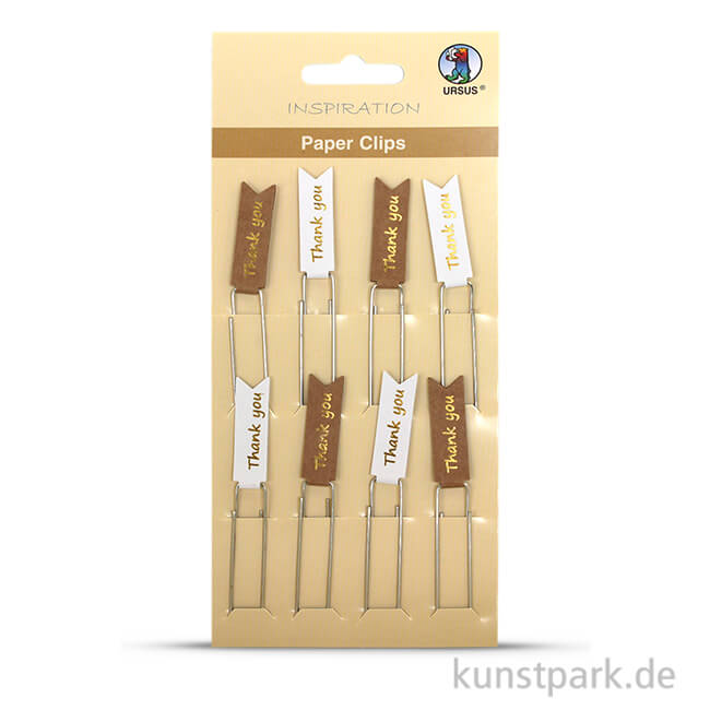 Artikelbild 1 des Artikels “Paper Clips - Thank you, 8 Stück sortiert Gold“