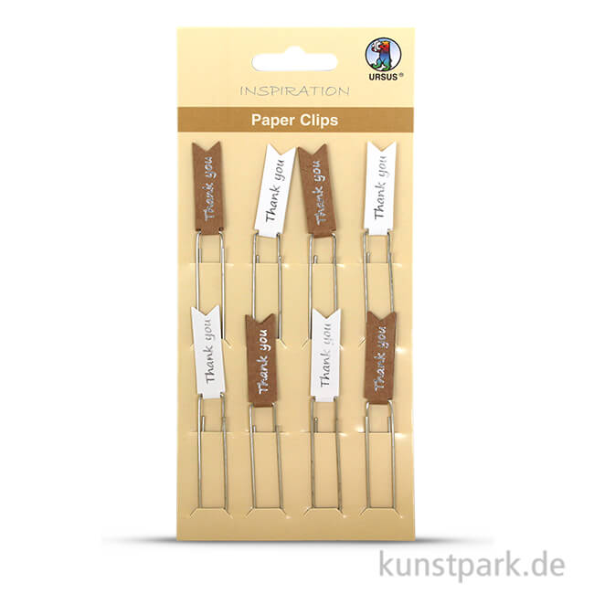 Artikelbild 1 des Artikels “Paper Clips - Thank you, 8 Stück sortiert Silber“