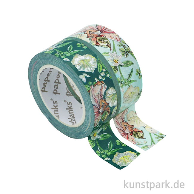 Artikelbild 1 des Artikels “PAPERBLANKS Washi Tape Set, 2 x 10m - Fee mit weißer Winde “