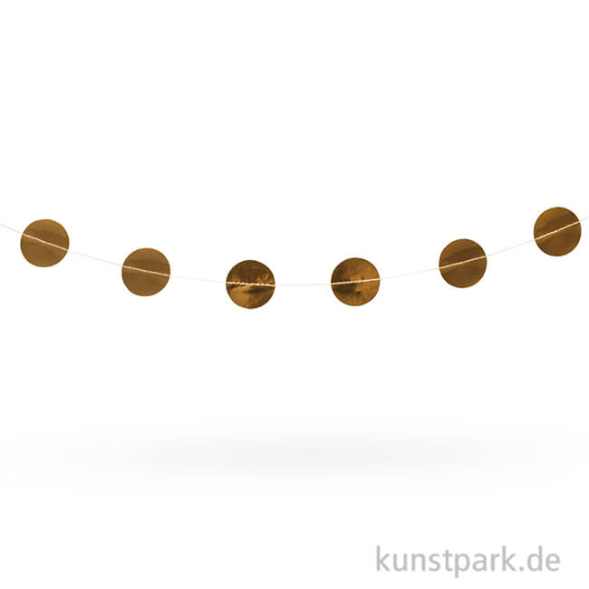 Artikelbild 1 des Artikels “Papier-Girlande Dots, mit Glanzfolie, 2 m “