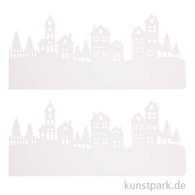 Artikelbild 1 des Artikels “Papier Silhouette Bergdorf, Weiß, 30,7 x 13,3 cm, 2 Stück “