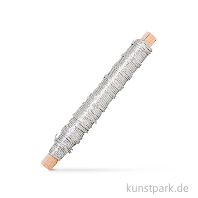 Artikelbild 1 des Artikels “Papierdraht 0,5 mm 20 Meter Silber“