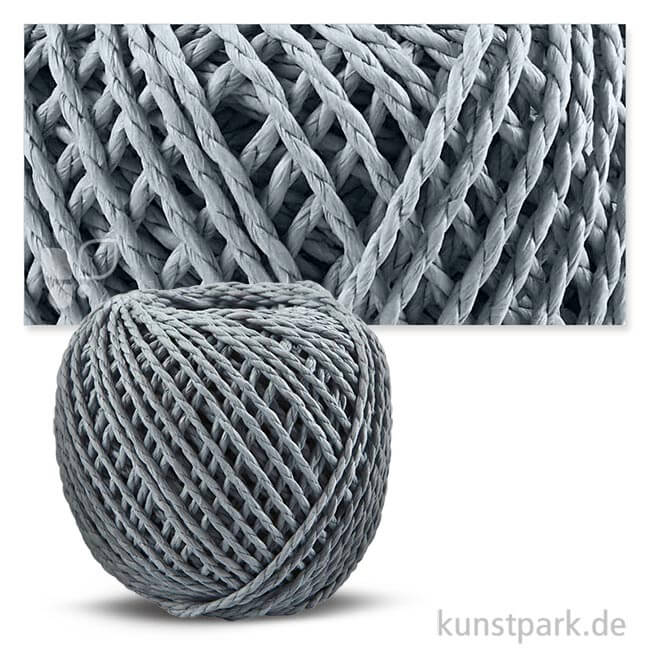 Artikelbild 1 des Artikels “Papiergarn 2,5-3 mm, 150g Einzelfarbe | Hellblau“