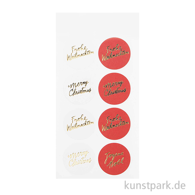 Artikelbild 1 des Artikels “Papiersticker - Merry Christmas, 3 Bögen “