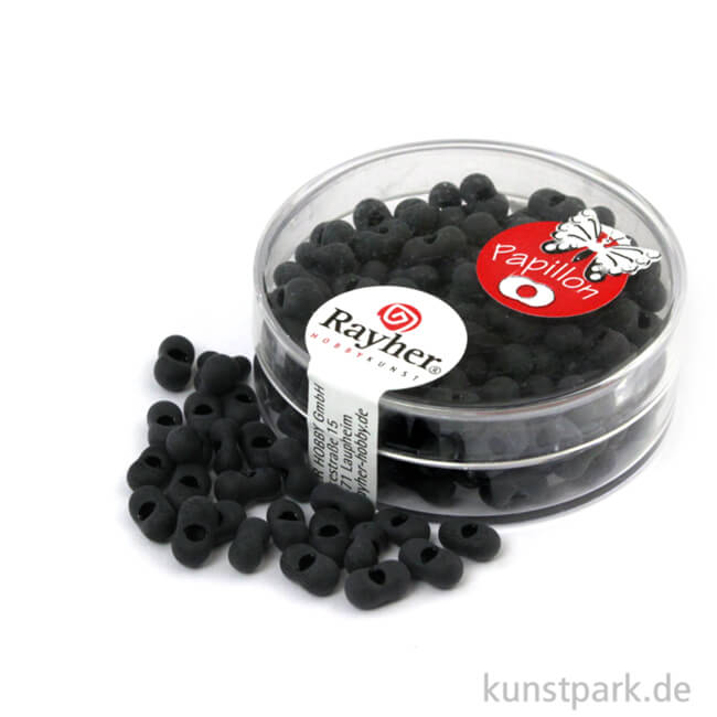 Artikelbild 1 des Artikels “Papillon-Rocailles - 3,2x6,5 mm - 18 g Dose | Matt Schwarz“