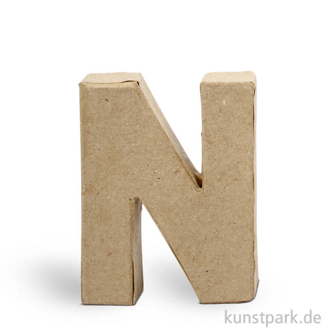 Artikelbild 1 des Artikels “Pappmaché-Buchstaben - handgearbeitet 10 cm Einzeln | N“