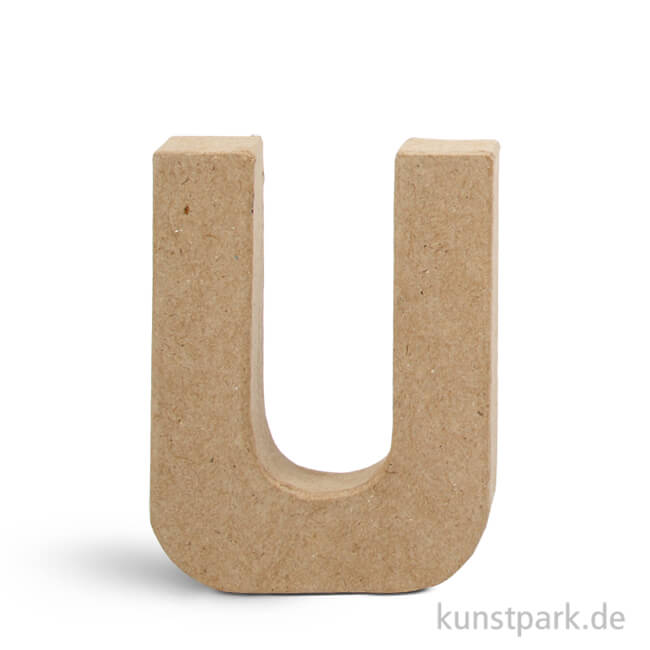 Artikelbild 1 des Artikels “Pappmaché-Buchstaben - handgearbeitet 10 cm Einzeln | U“