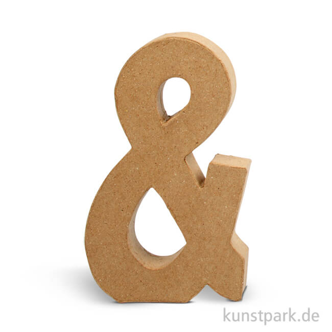 Artikelbild 1 des Artikels “Pappmaché-Buchstaben - handgearbeitet 20,5 cm Einzeln | &“