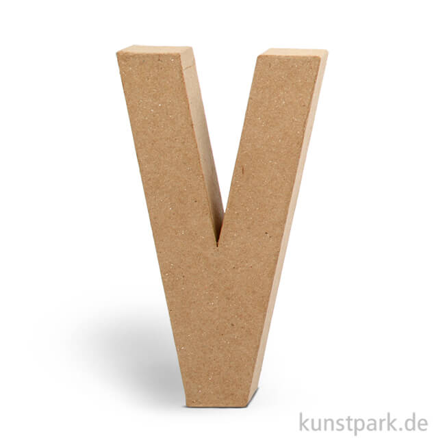 Artikelbild 1 des Artikels “Pappmaché-Buchstaben - handgearbeitet 20,5 cm Einzeln | V“