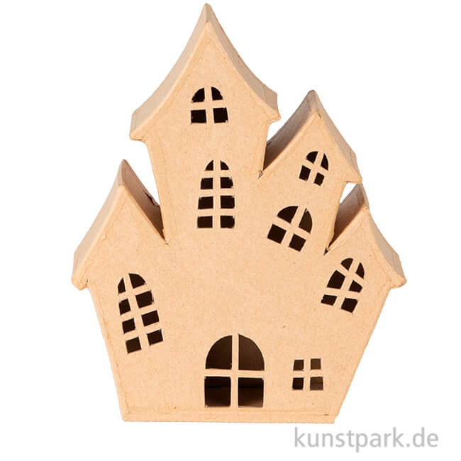 Artikelbild 1 des Artikels “Pappmaché Geisterhaus, 8 x 16,5 x 19,5 cm “