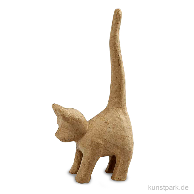 Artikelbild 1 des Artikels “Pappmaché - Katze, handgemacht, Höhe 28 cm “