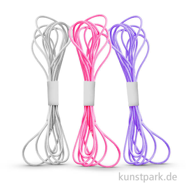 Artikelbild 1 des Artikels “Paracord Set Weiß-Flieder-Rosa, 3x3 Meter, sortiert “