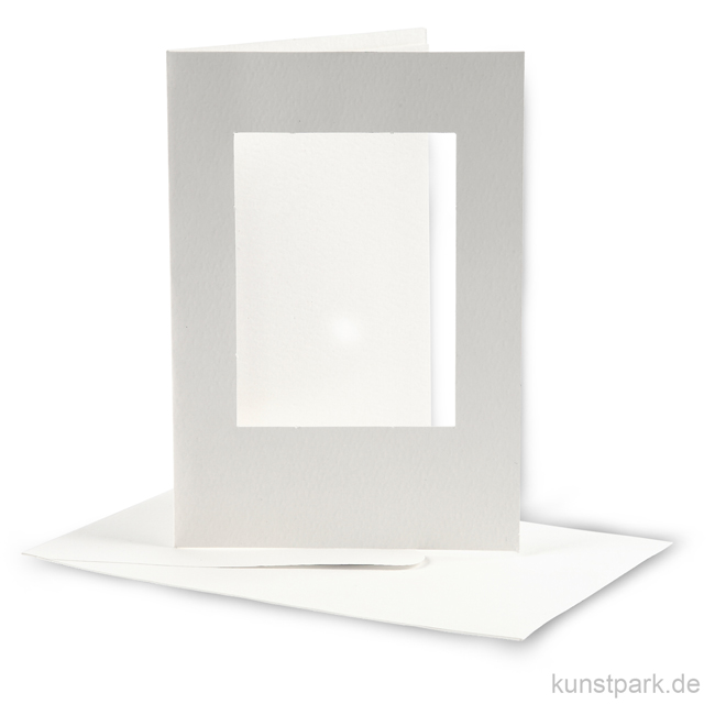 Artikelbild 1 des Artikels “Passepartoutkarten rechteckig - Altweiß, 10,5x15 cm, 10 Stück “