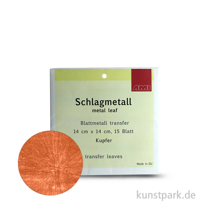 Artikelbild 1 des Artikels “Passione Schlagmetall 14 x 14 cm | Kupfer - 15 Blatt, transfer“