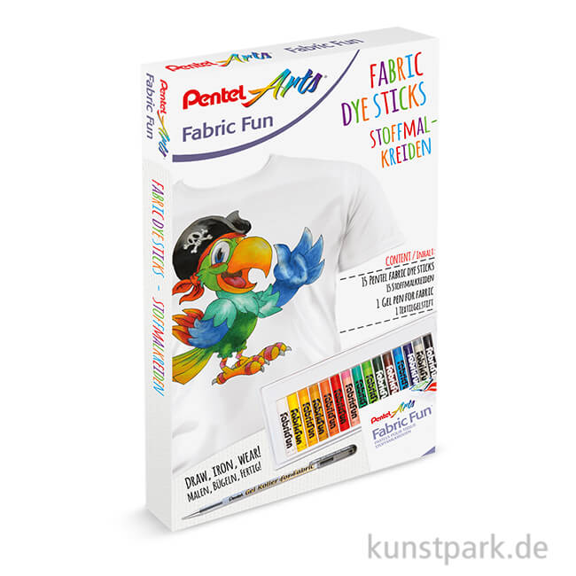 Artikelbild 1 des Artikels “Pentel Arts Stoffmalkreiden 15er Set “