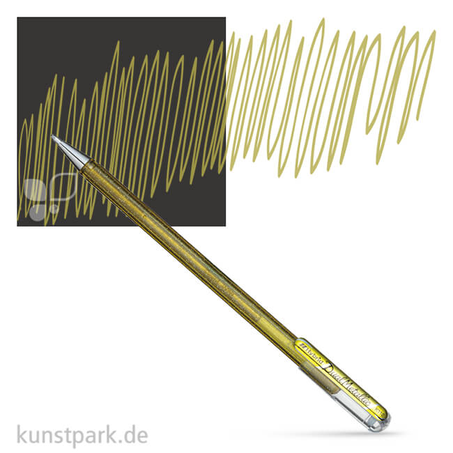 Artikelbild 1 des Artikels “Pentel Hybrid DualMetallic Glitter Gel Pen 0,5 mm Einzelstift | Gold“