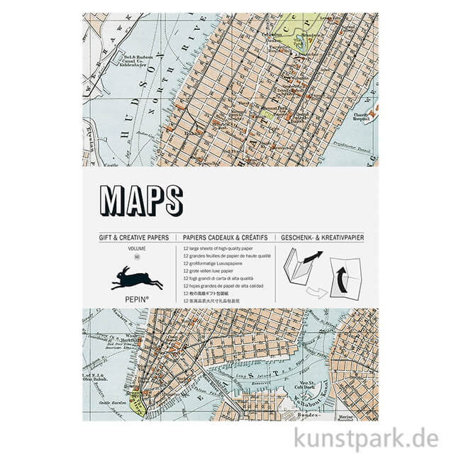 Artikelbild 1 des Artikels “PEPIN Kreativpapier Buch - Maps “