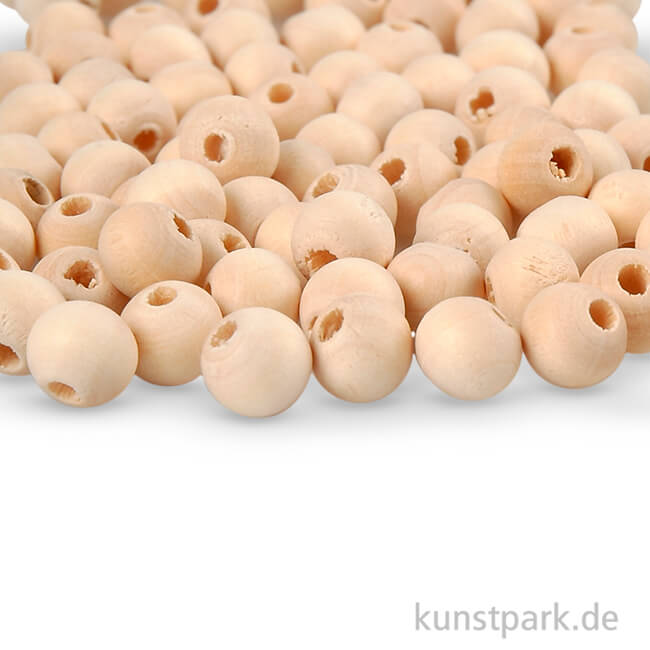 Artikelbild 1 des Artikels “Perlen aus Holz mit großem Loch 8 mm - 100 Stück“