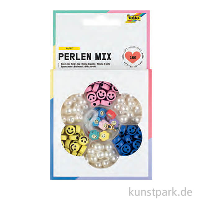 Artikelbild 1 des Artikels “Perlen Mix - SMILEY, 160 Teile “