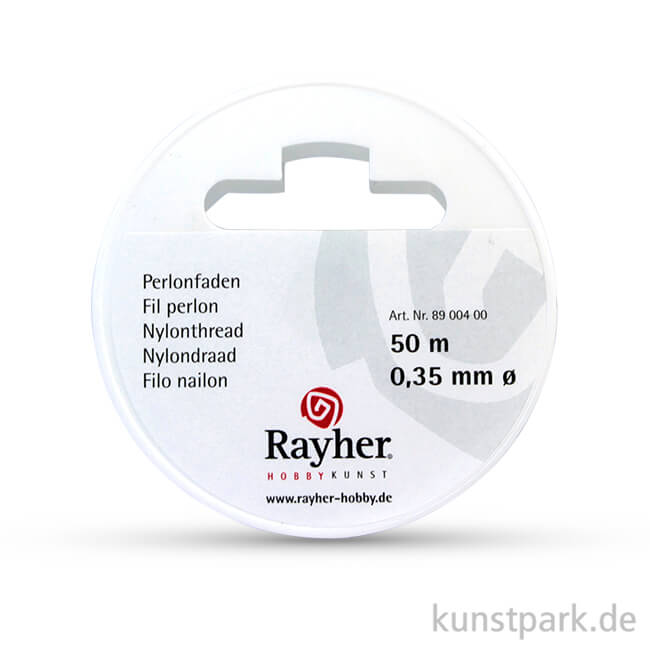 Artikelbild 1 des Artikels “Perlonfaden transparent auf Rolle, reißfest 0,35 mm - 50 Meter“