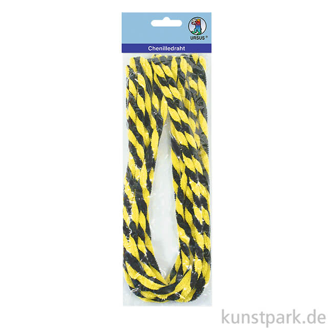 Artikelbild 1 des Artikels “Pfeifenputzer Chenilledraht Halloween, 50 cm, 10 Stück - Gelb-Schwarz “
