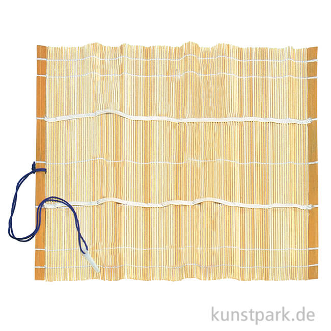 Artikelbild 1 des Artikels “Pinselmatte aus Bambus natur mit Gummiband, ca. 28 x 28 cm “