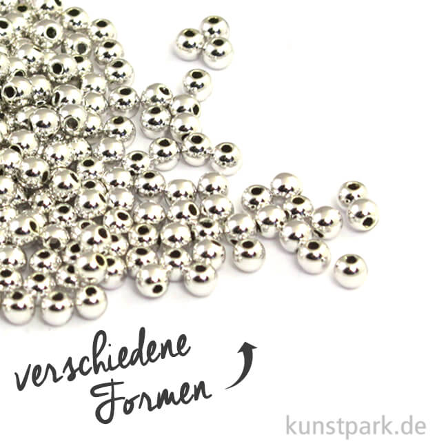 Artikelbild 1 des Artikels “Plastik Rundperlen - Silber “