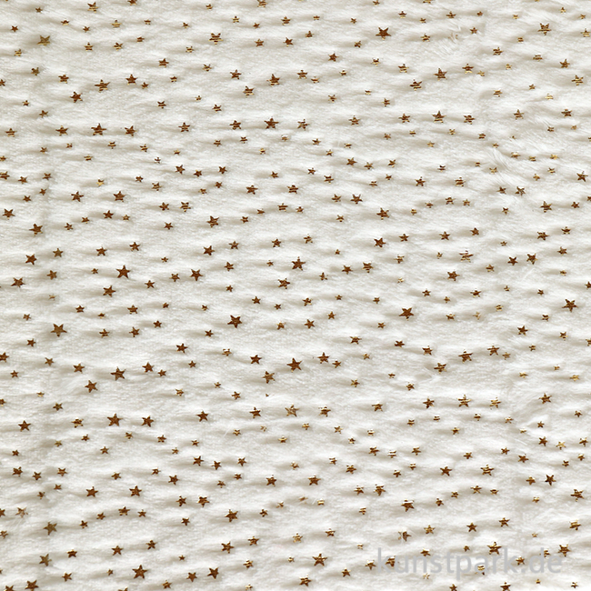 Artikelbild 1 des Artikels “Plüschstoff mit Sternen - Weiß, 30 x 40 cm “
