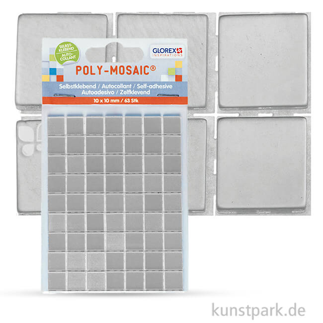 Artikelbild 1 des Artikels “Poly-Mosaic selbstklebend, 10 mm 63 Stk. | Silber“