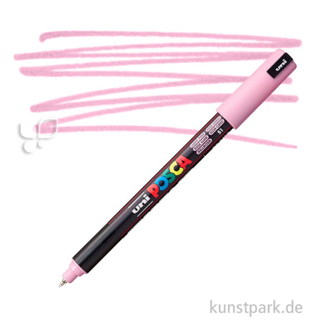 Artikelbild 1 des Artikels “POSCA Marker PC-1MR - extrafein 0,7 mm Einzelstift | Hellrosa“