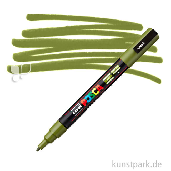 Artikelbild 1 des Artikels “POSCA Marker PC-3M - fein 0,9-1,3 mm Einzelstift | Khaki Grün“