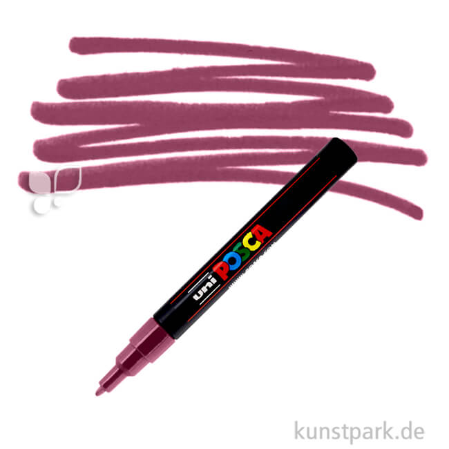Artikelbild 1 des Artikels “POSCA Marker PC-3M - fein 0,9-1,3 mm Einzelstift | Weinrot“