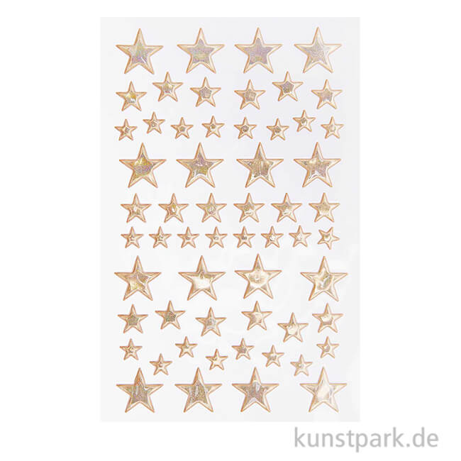 Artikelbild 1 des Artikels “Puffy Sticker - Sterne, Gold, 58 Aufkleber “