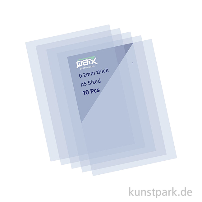 Artikelbild 1 des Artikels “QBIX Stencil Sheets zum Schablonen selber machen, 0,2 mm, 10 Blatt, A5 “