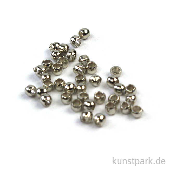 Artikelbild 1 des Artikels “Quetschperle - Platin innen 0,8 außen 1,5 - 40 Stück“