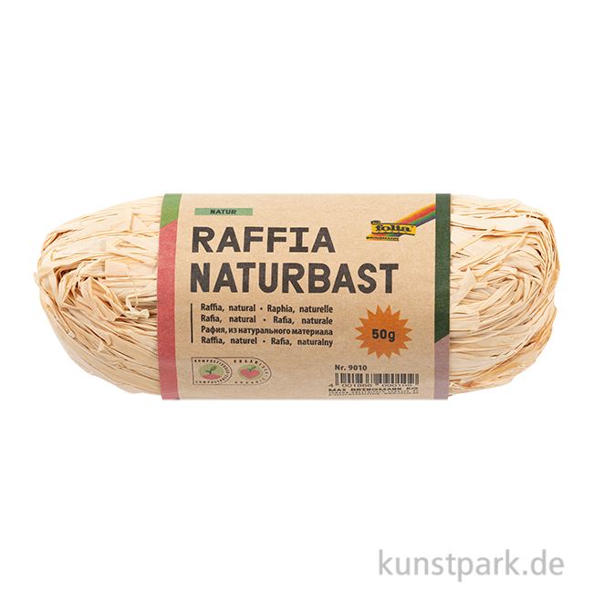 Artikelbild 1 des Artikels “Raffiabast zum Basteln, Natur, 50 g “