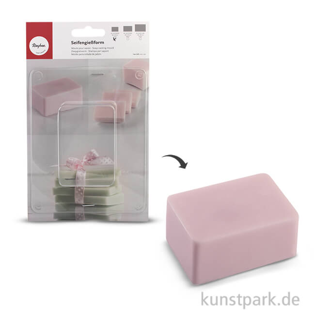 Artikelbild 1 des Artikels “Rayher Seifengießform Block - 170 ml, 8x5,5x4 cm “
