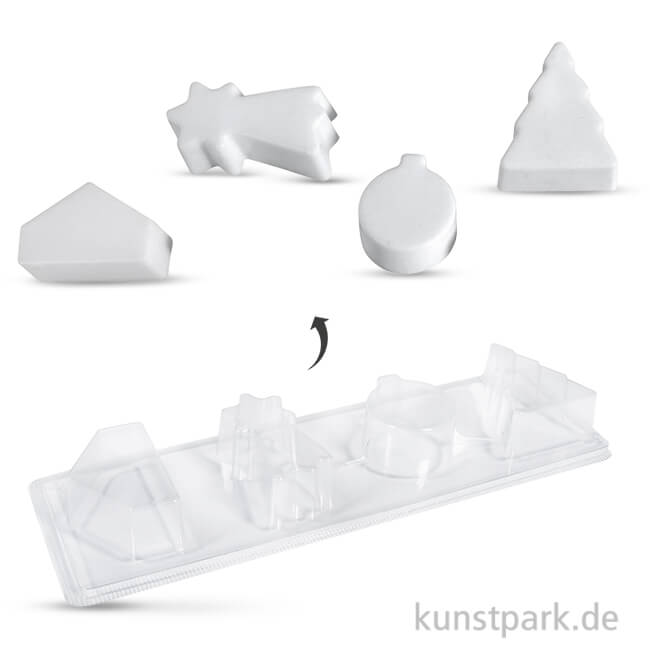 Artikelbild 1 des Artikels “Rayher Seifengießform Weihnachten, Tiefe 3 cm, 4 teilig sortiert “