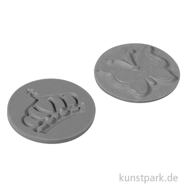 Artikelbild 1 des Artikels “Gießform Label - Schmetterling + Krone - 30 mm, 2 Stück “