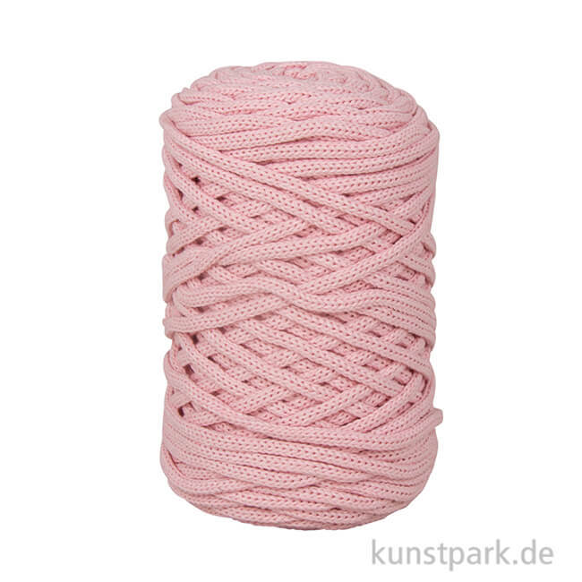 Artikelbild 1 des Artikels “Braidy Recycling Garn, geflochten für Makramee, 250 g 4 mm | Puderrosa“